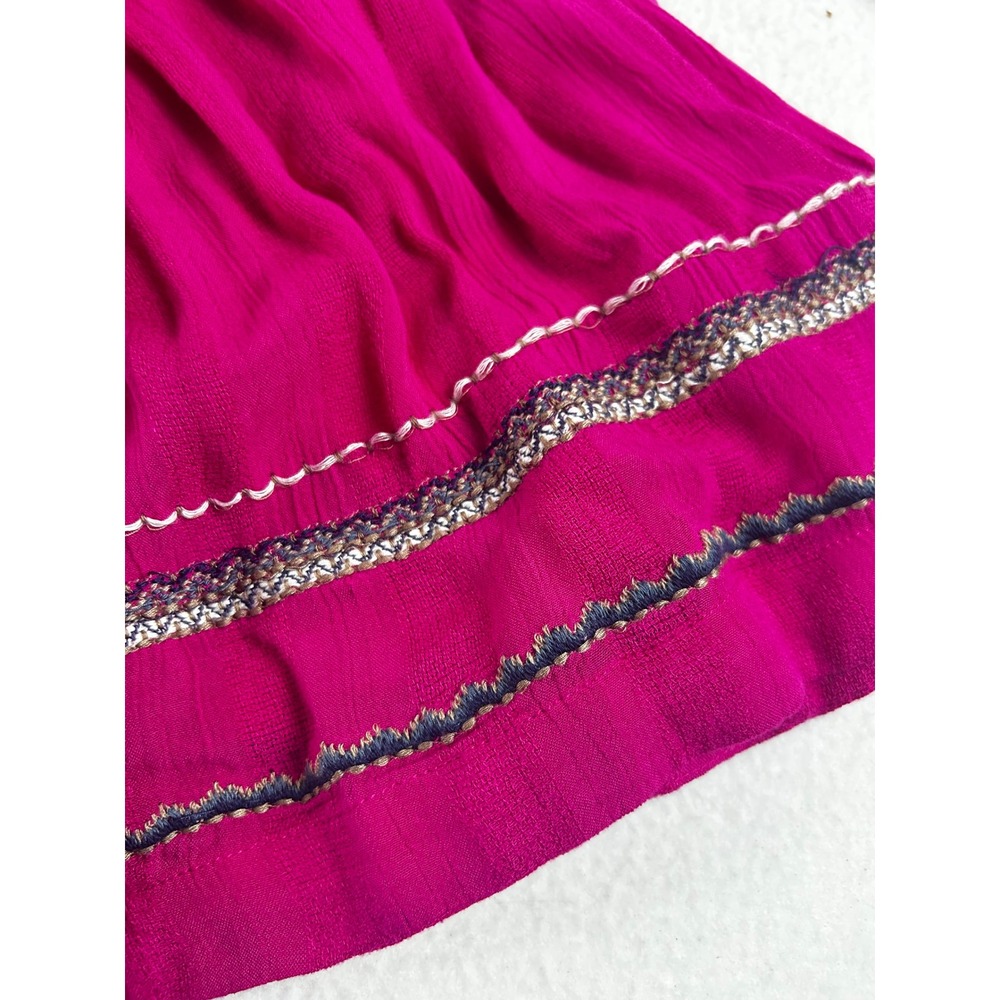NWT Free People Mini Dress Women S Malibu Pink Boho Embroidered 02178 - Picture 9 of 14